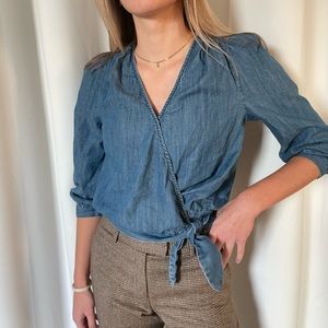 Madewell denim Top. Size XSmall